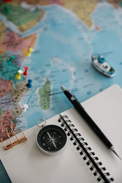 Logistics professional reviewing shipment status information